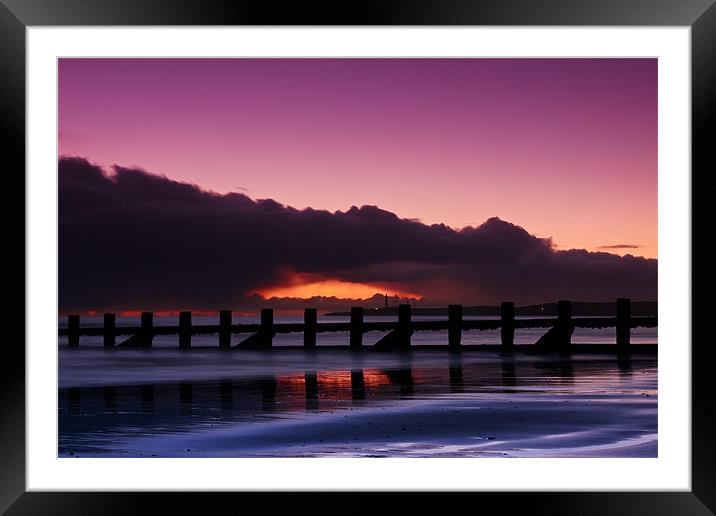 Aberdeen beach before sunrise Framed Mounted Print by Gabor Pozsgai