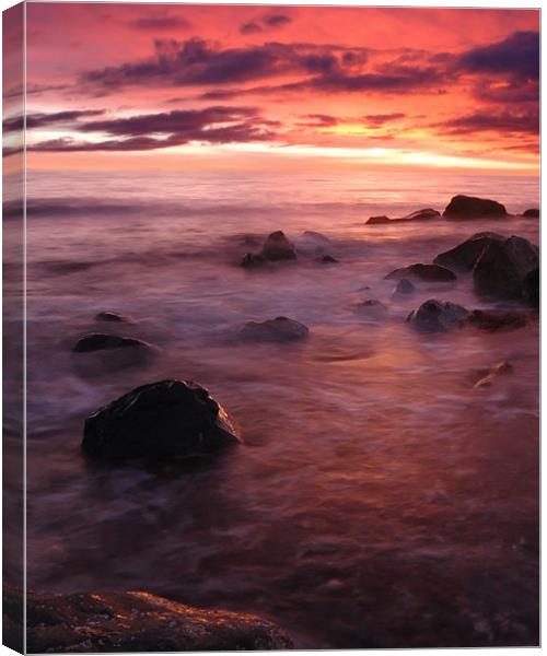 Newton beach sunset Canvas Print by John Boyle