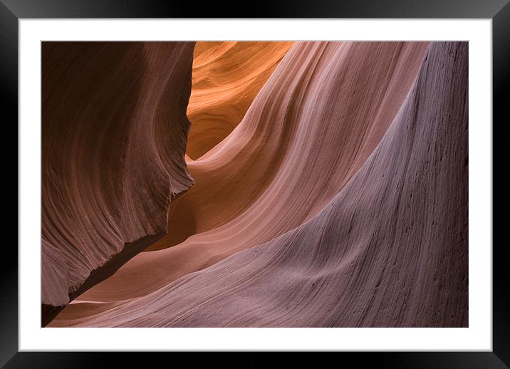 Antelope Canyon Framed Mounted Print by Michael Treloar