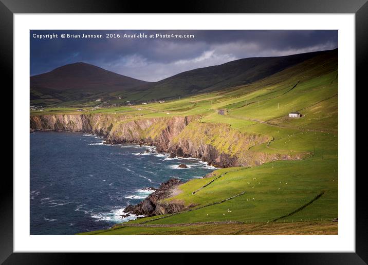 Dingle Evening Framed Mounted Print by Brian Jannsen