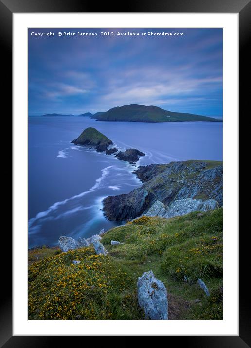 Dingle Twilight Framed Mounted Print by Brian Jannsen