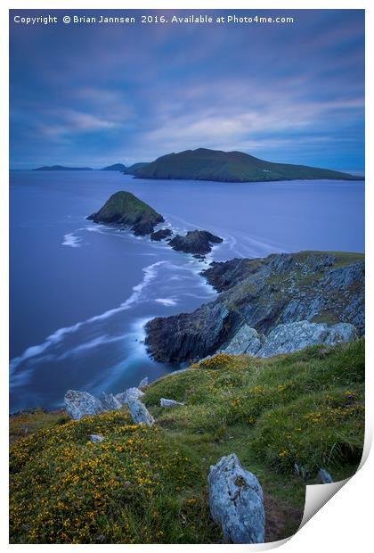 Dingle Twilight Print by Brian Jannsen