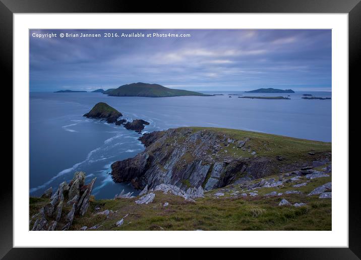 Dingle Twilight II Framed Mounted Print by Brian Jannsen