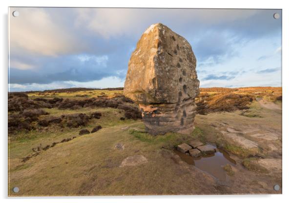 Cork Stone - Stanton Moor Acrylic by James Grant