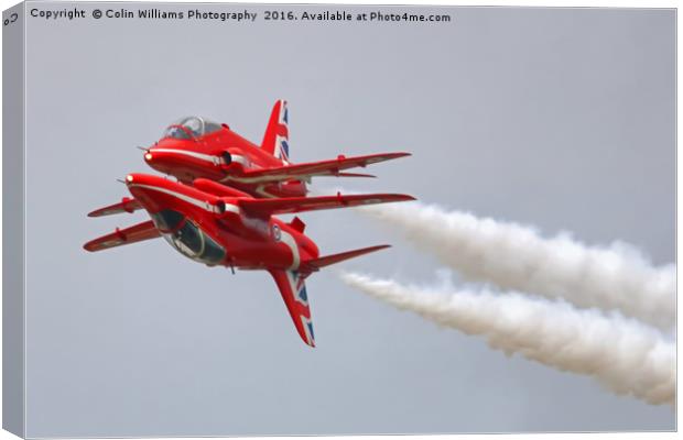 The Red Arrows RIAT 2016 1 Canvas Print by Colin Williams Photography