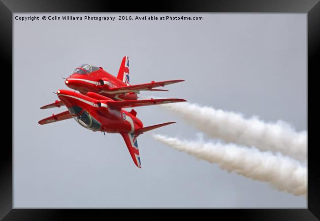 The Red Arrows RIAT 2016 1 Framed Print by Colin Williams Photography