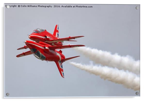 The Red Arrows RIAT 2016 1 Acrylic by Colin Williams Photography