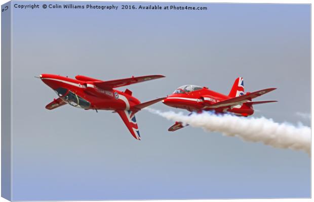 The Red Arrows RIAT 2016 2 Canvas Print by Colin Williams Photography