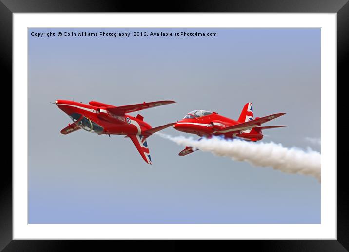 The Red Arrows RIAT 2016 2 Framed Mounted Print by Colin Williams Photography