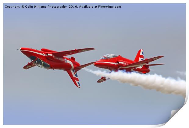 The Red Arrows RIAT 2016 2 Print by Colin Williams Photography