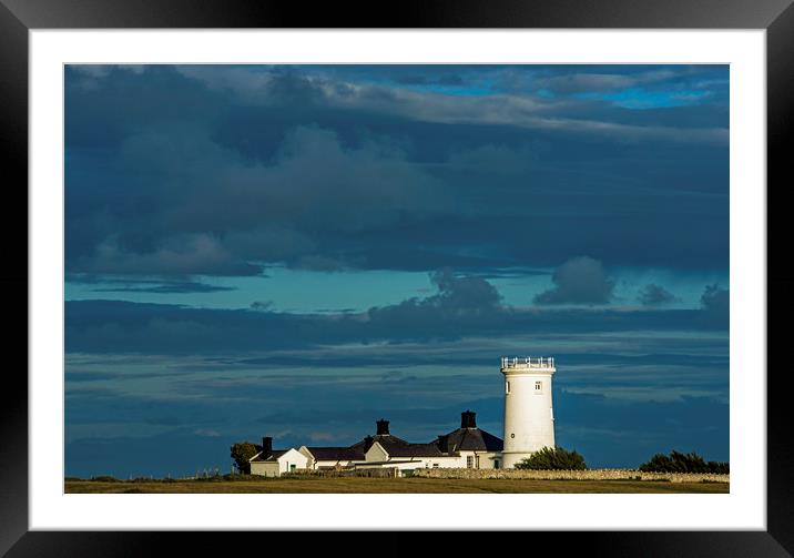 Nash Point Lighthouse South Wales Framed Mounted Print by Nick Jenkins