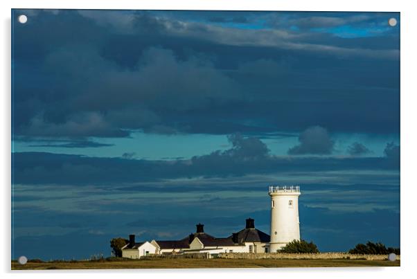Nash Point Lighthouse South Wales Acrylic by Nick Jenkins