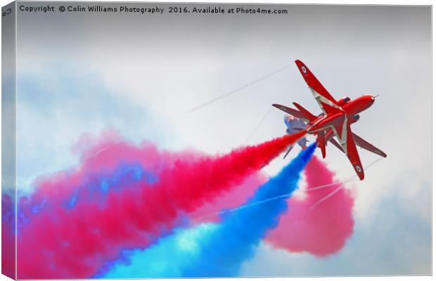 The Red Arrows RIAT 2016 3 Canvas Print by Colin Williams Photography