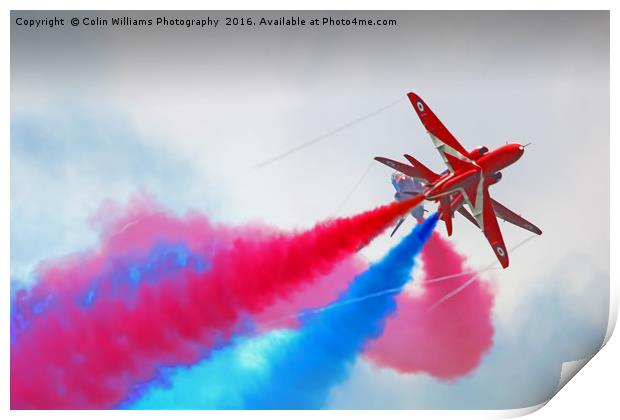 The Red Arrows RIAT 2016 3 Print by Colin Williams Photography