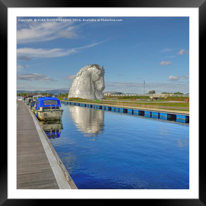 The Kelpies, Helix Park, Scotland. Framed Mounted Print by ALBA PHOTOGRAPHY