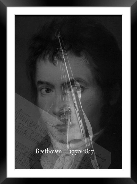 Ludwig Van Beethoven Framed Mounted Print by Henry Horton