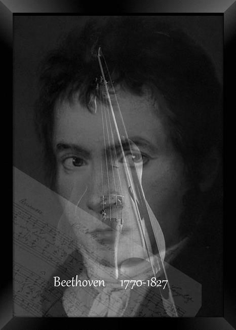 Ludwig Van Beethoven Framed Print by Henry Horton