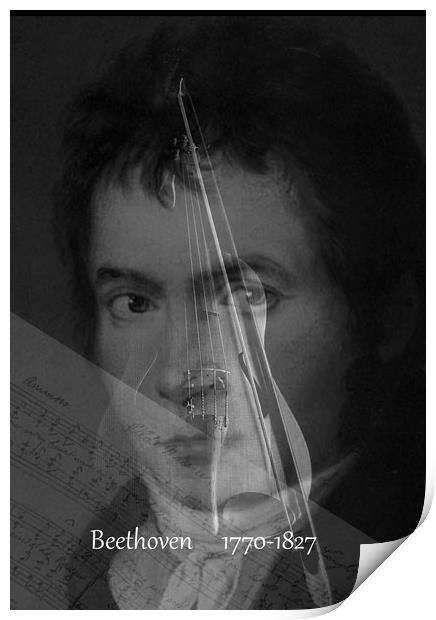 Ludwig Van Beethoven Print by Henry Horton