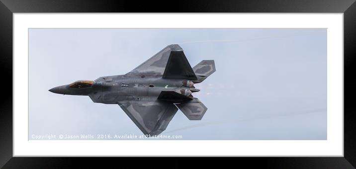 Tight crop of the USAF Raptor Framed Mounted Print by Jason Wells
