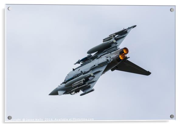 BAE Systems Typhoon loaded up with weapons Acrylic by Jason Wells