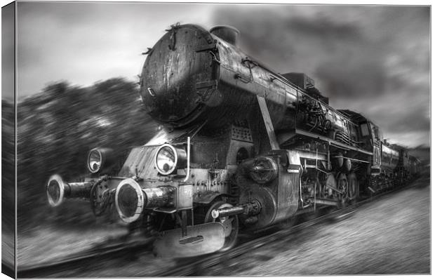 Steam Train Canvas Print by Mike Sherman Photog