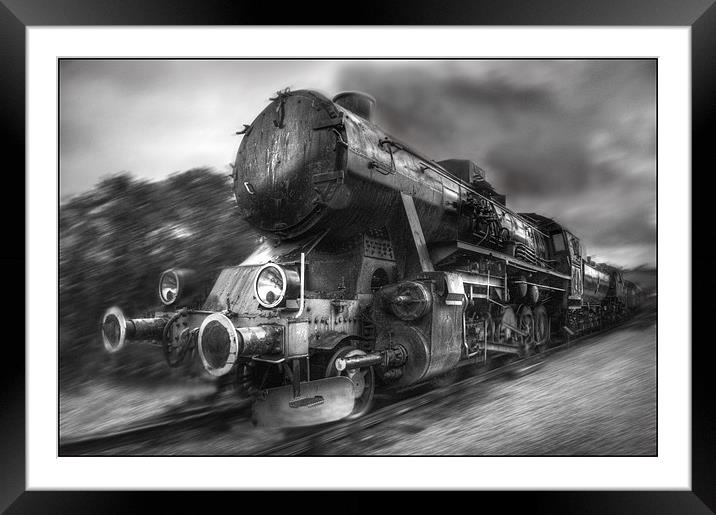 Steam Train Framed Mounted Print by Mike Sherman Photog