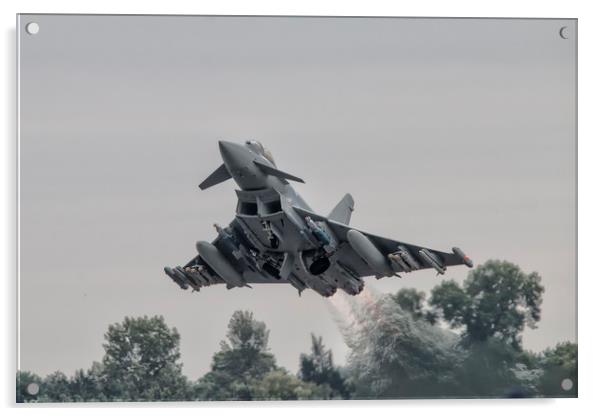 Eurofighter Typhoon Gets Airborne Acrylic by J Biggadike
