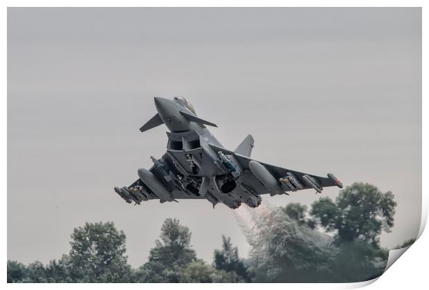 Eurofighter Typhoon Gets Airborne Print by J Biggadike
