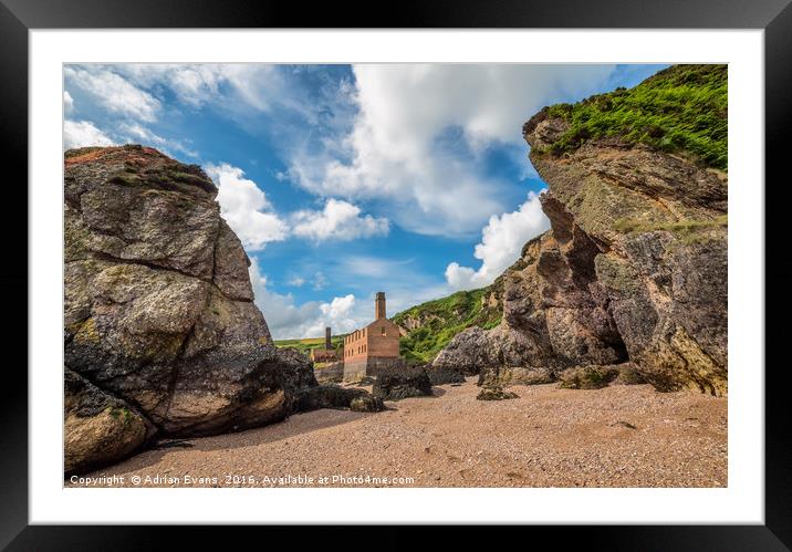 Porth Wen Brickworks Anglesey Framed Mounted Print by Adrian Evans