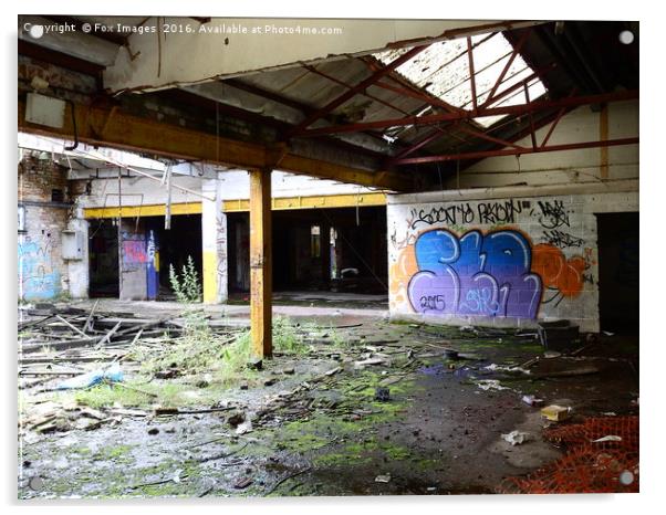 Abandoned mill Acrylic by Derrick Fox Lomax