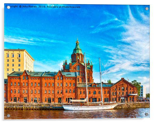 Uspenski Cathedral Acrylic by Juha Remes