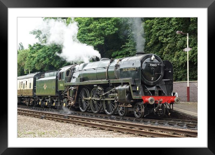 70013 Oliver Cromwell at Leicester Framed Mounted Print by David Birchall