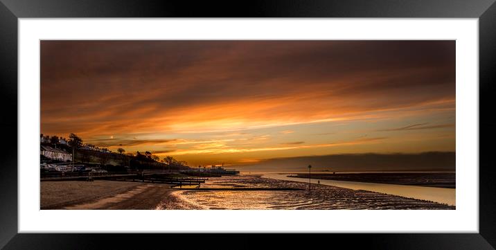 Dawn over Leigh on Sea Framed Mounted Print by peter tachauer