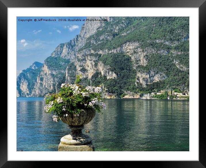 Lake Garda Italy Framed Mounted Print by Jeff Hardwick