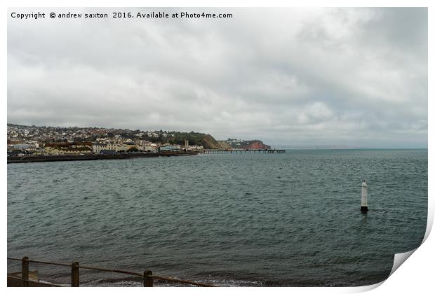THAT'S TEIGNMOUTH Print by andrew saxton