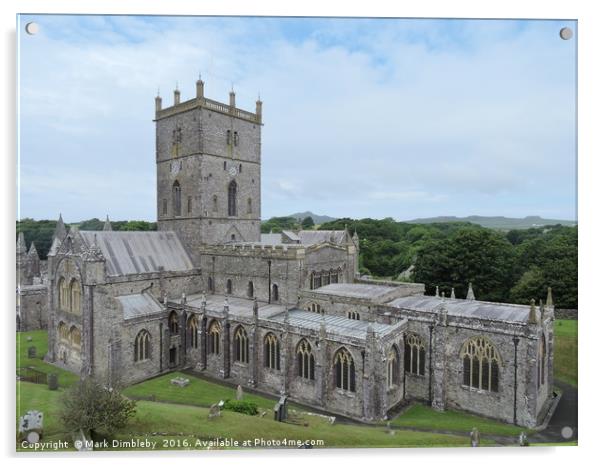           St. Davids Cathedral Acrylic by Mark Dimbleby