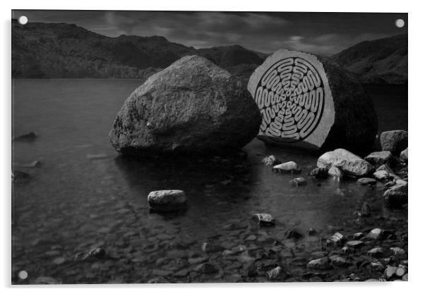 Derwentwater Stone Acrylic by Gavin Wilson