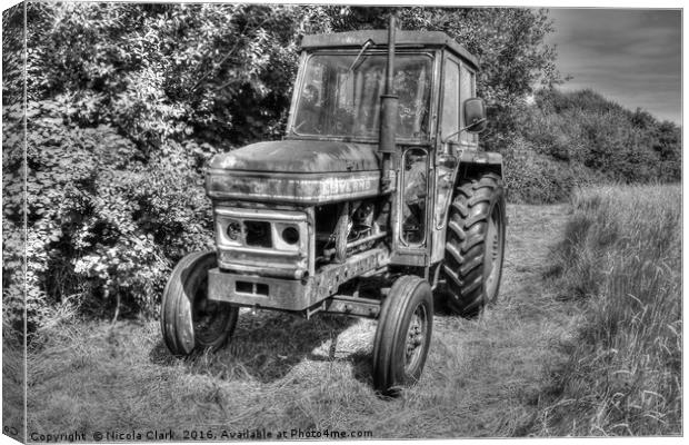 Leyland Farm Tractor Canvas Print by Nicola Clark