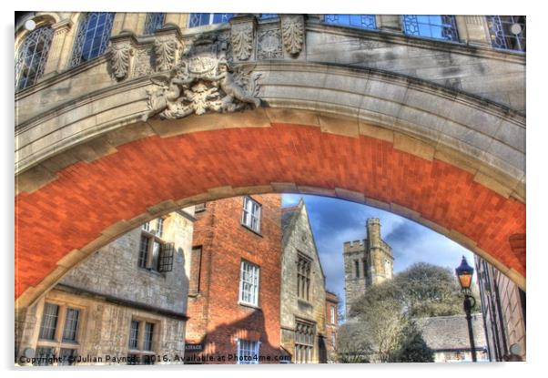 Bridge of Sighs in Oxford Acrylic by Julian Paynter