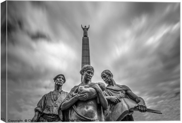 'Industry' 'Charity' and 'Education' Port sunlight Canvas Print by Chris Evans