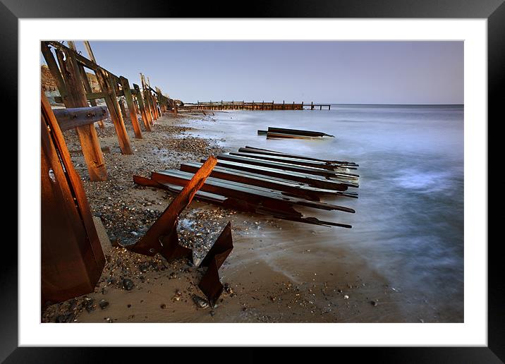 Sunrise at Happisburgh Framed Mounted Print by Stephen Mole