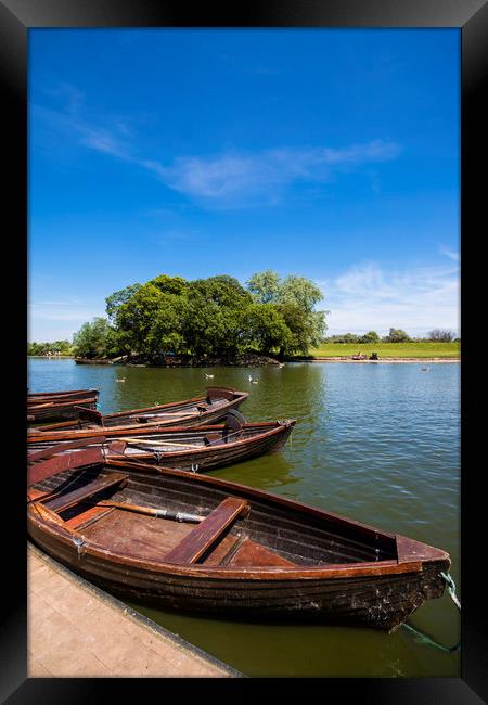 Serenity on Cleethorpes Boating Lake Framed Print by P D