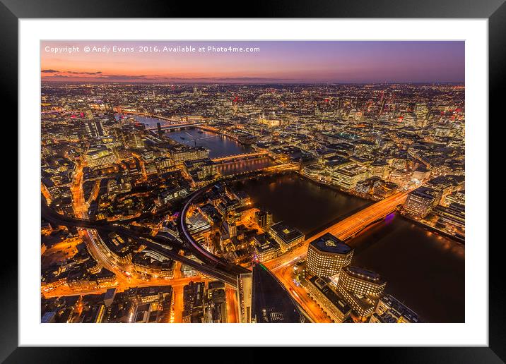 The Capital Framed Mounted Print by Andy Evans