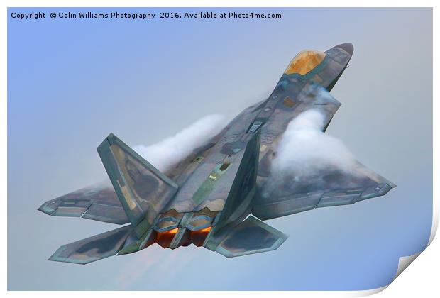 F22A Raptor RIAT 2016 - 1 Print by Colin Williams Photography
