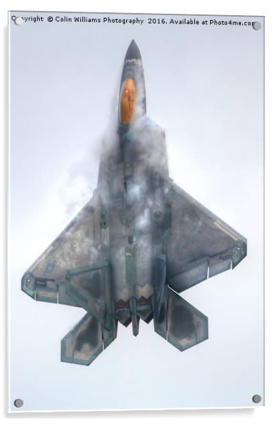 F22A Raptor RIAT 2016 - 2 Acrylic by Colin Williams Photography