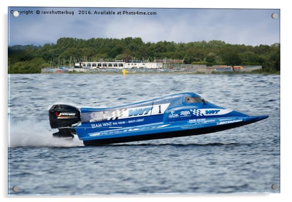Powerboat GP Championship At Chasewater Acrylic by rawshutterbug 