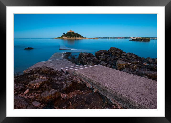 Tranquil St Michael's Mount  Framed Mounted Print by Michael Brookes