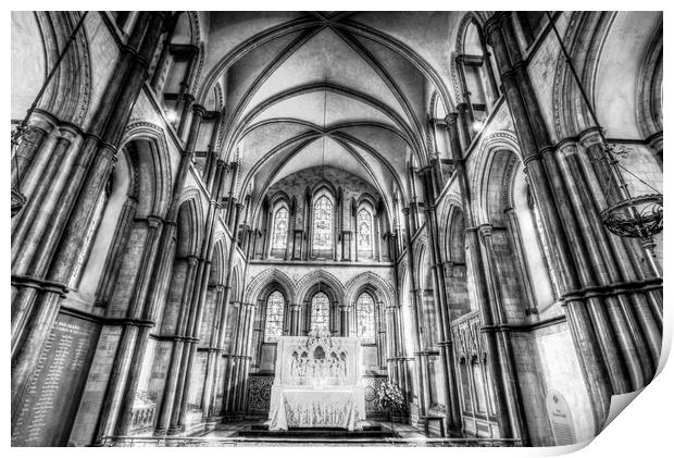 Rochester Cathedral Print by David Pyatt