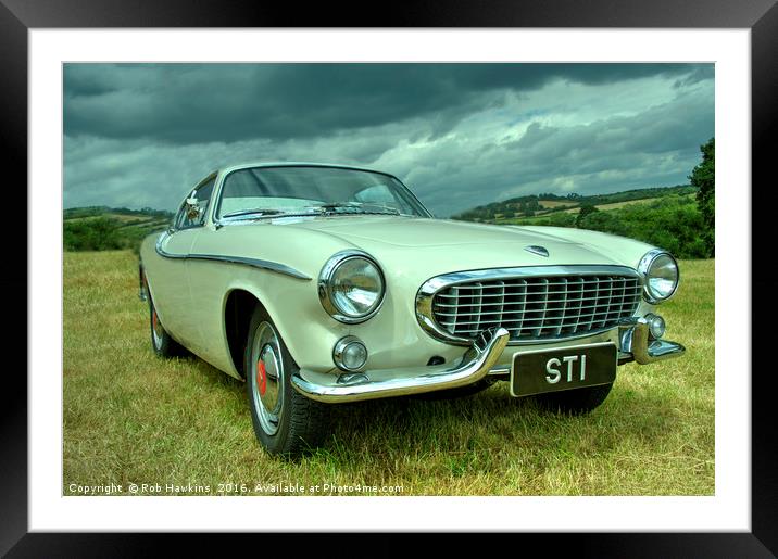 Volvo P1800 Coupe  Framed Mounted Print by Rob Hawkins