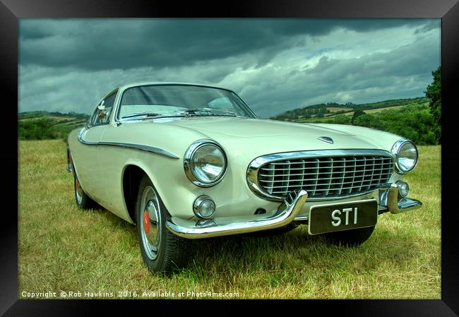 Volvo P1800 Coupe  Framed Print by Rob Hawkins